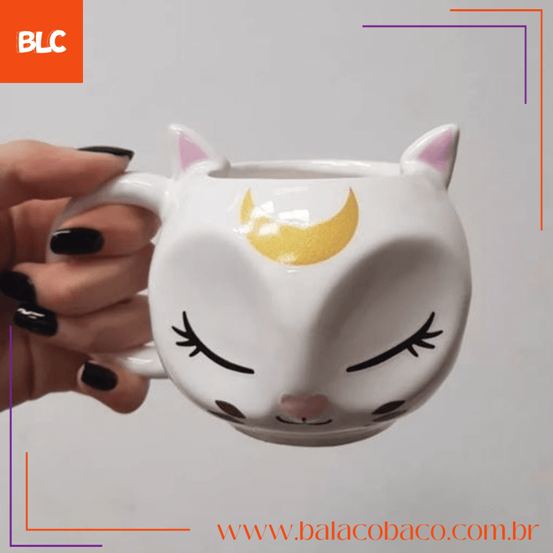 Catneca Moon Cat - A Caneca Perfeita para os Amantes de Gatos e Café!